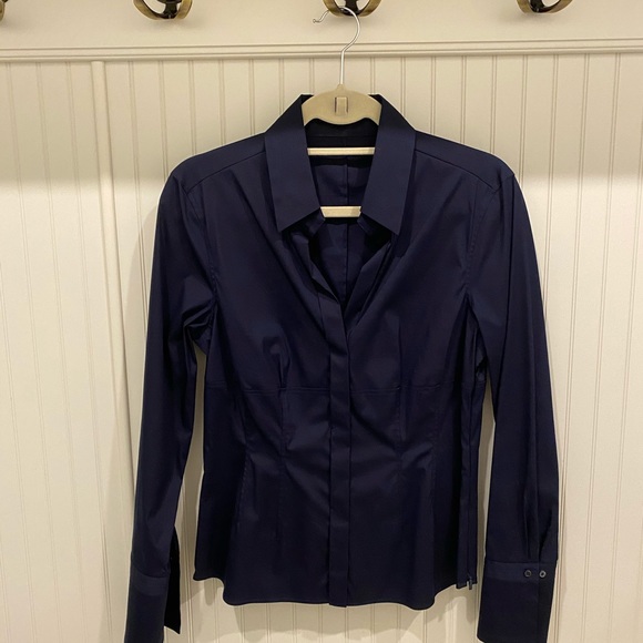 Hugo Boss Slim-fit Blouse, Navy